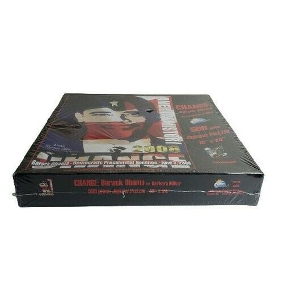 Sunsout Barack Obama Change 500 Piece Jigsaw Puzzle Made in USA NEW - Picture 2 of 7